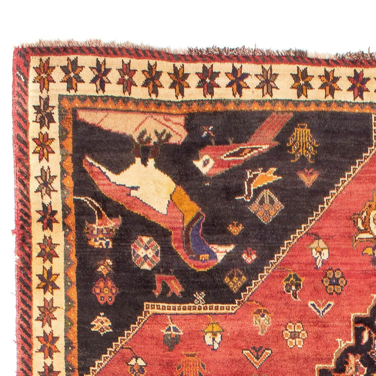 Perski dywan - Nomadyczny - 272 x 200 cm - czerwony