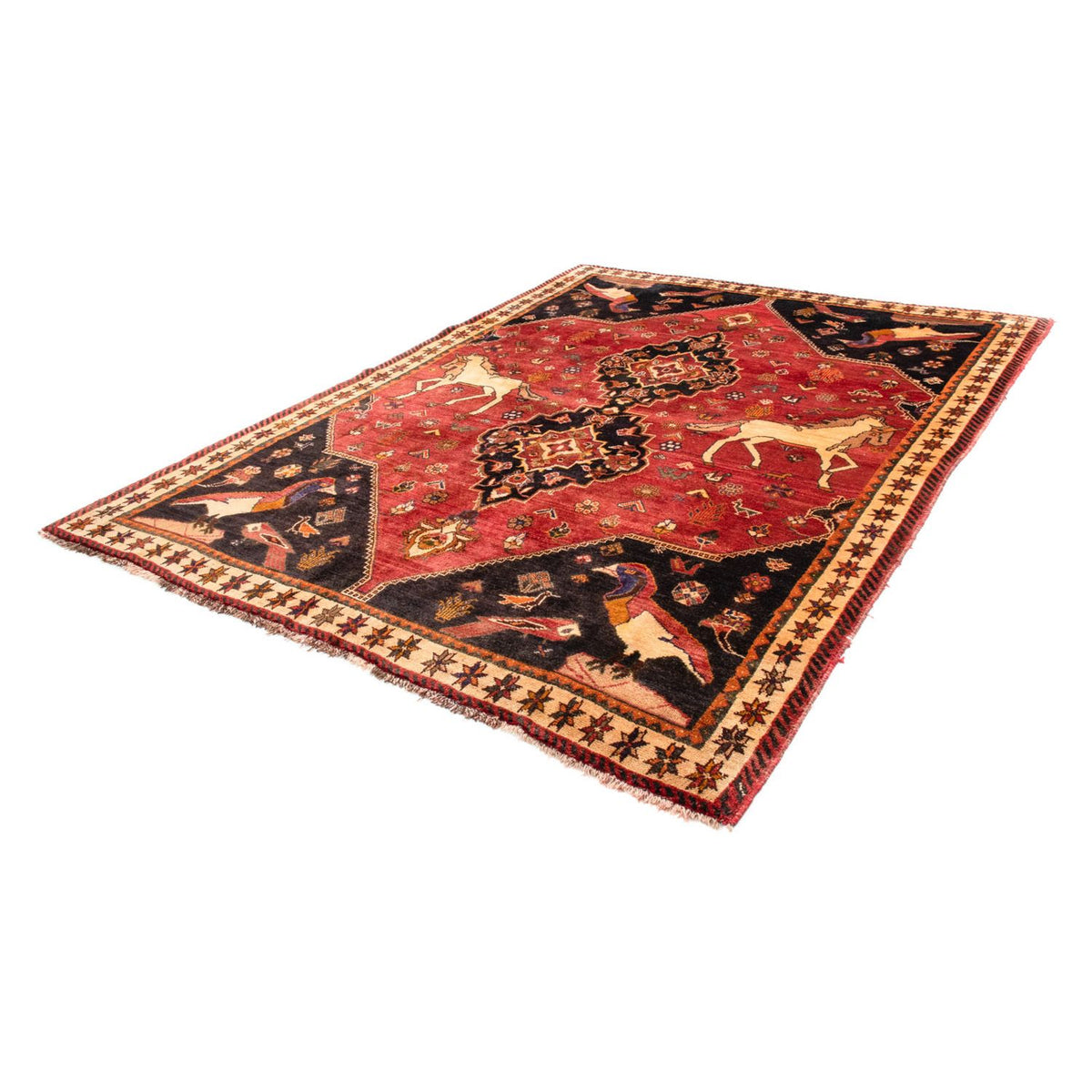 Perski dywan - Nomadyczny - 272 x 200 cm - czerwony