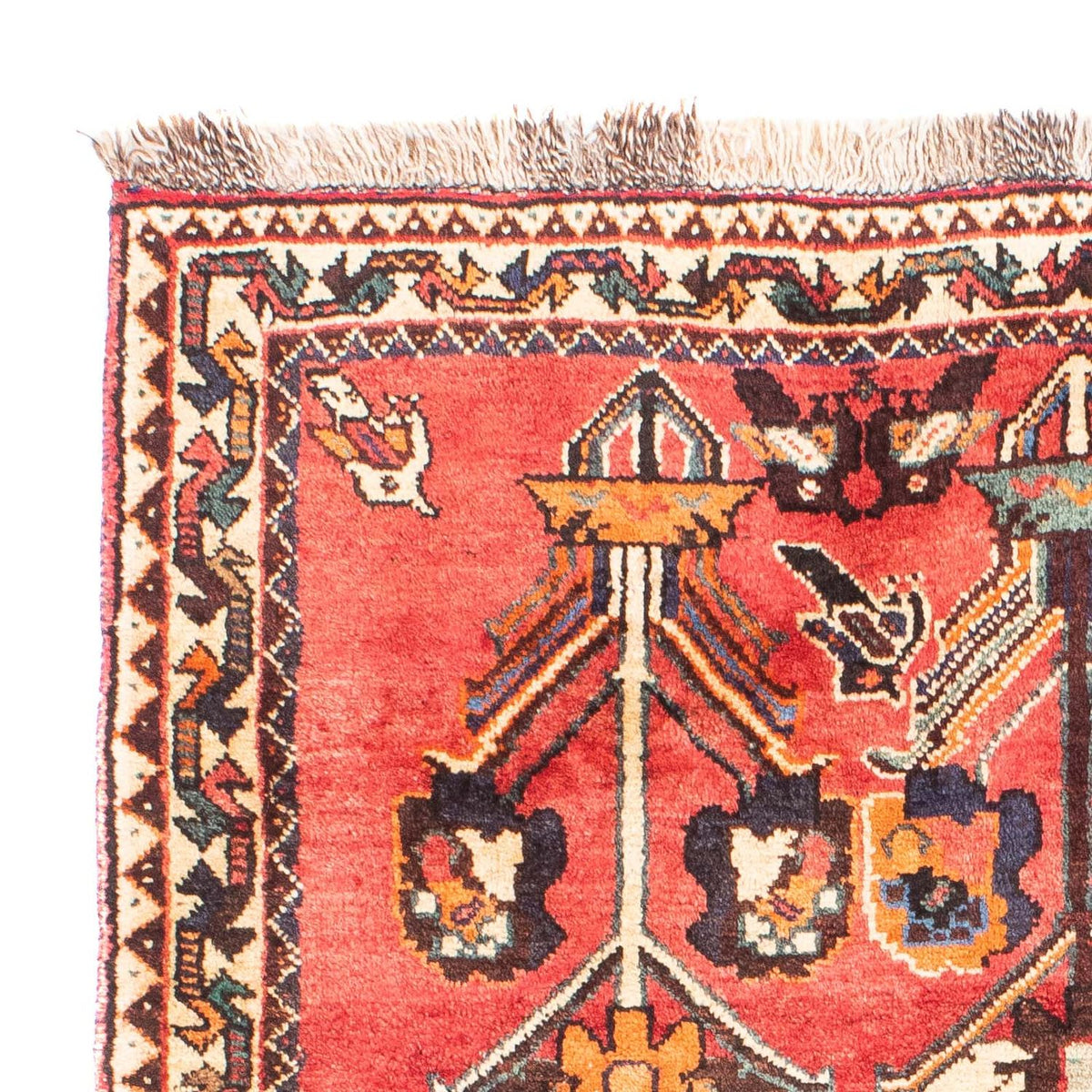 Perski dywan - Nomadyczny - 168 x 112 cm - ciemna czerwień