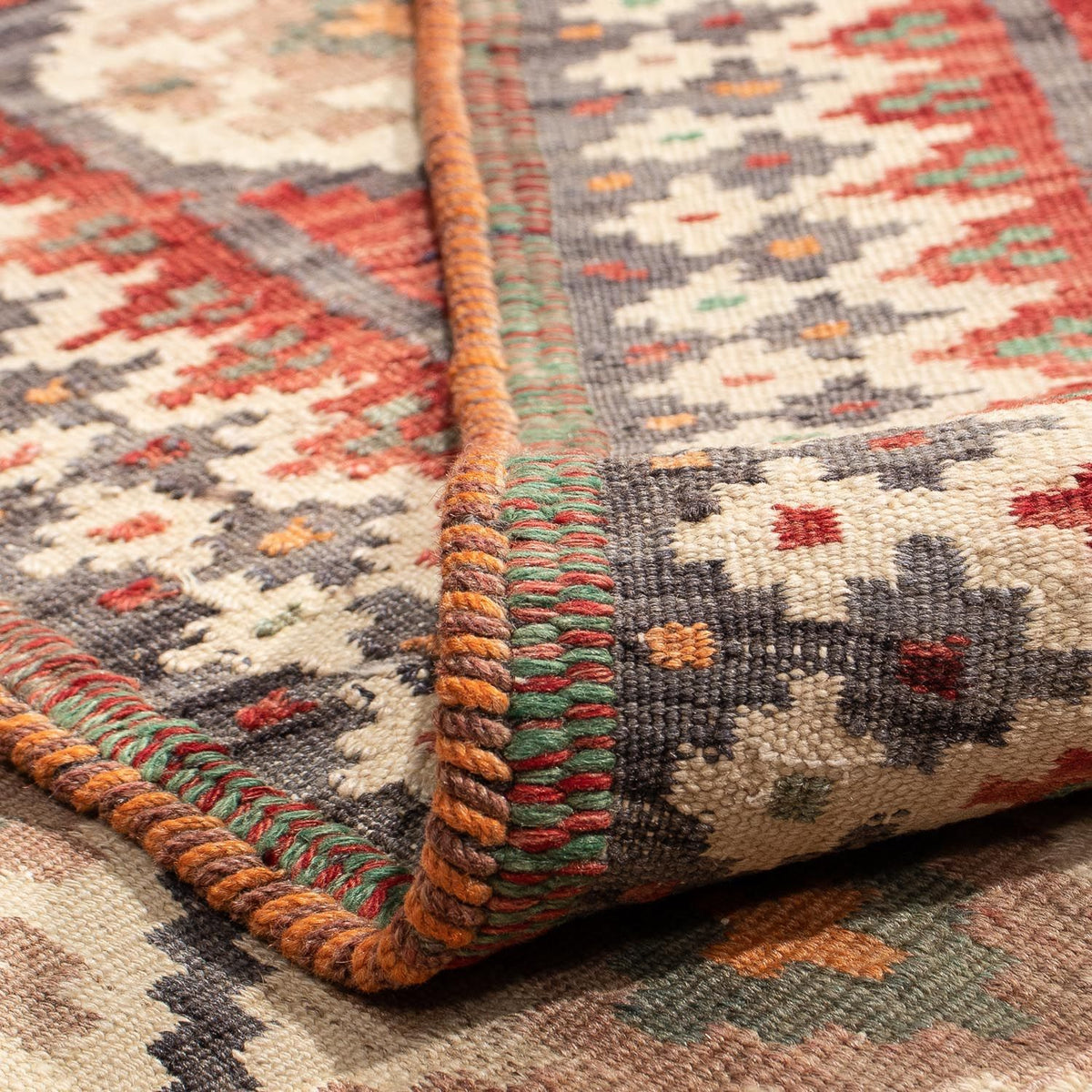 Dywan Kelim - Orientalny - 230 x 167 cm - wielokolorowy