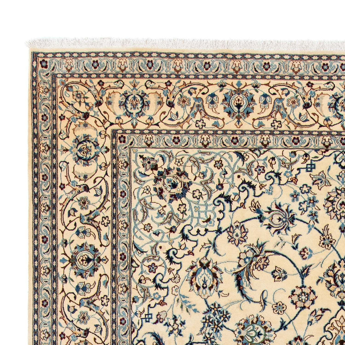 Dywan perski - Nain - 310 x 207 cm - beżowy