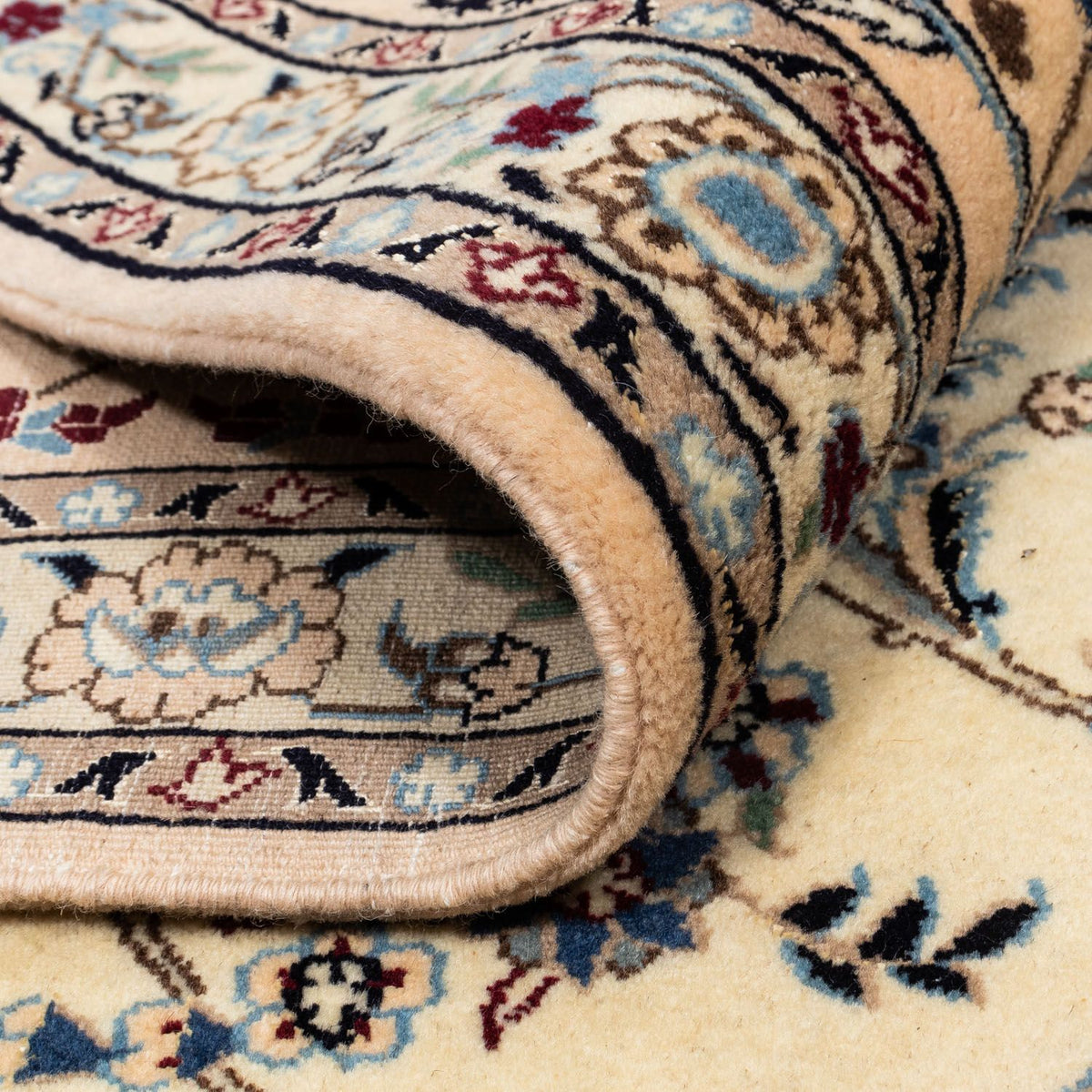 Dywan perski - Nain kwadratowy  - 307 x 296 cm - beżowy