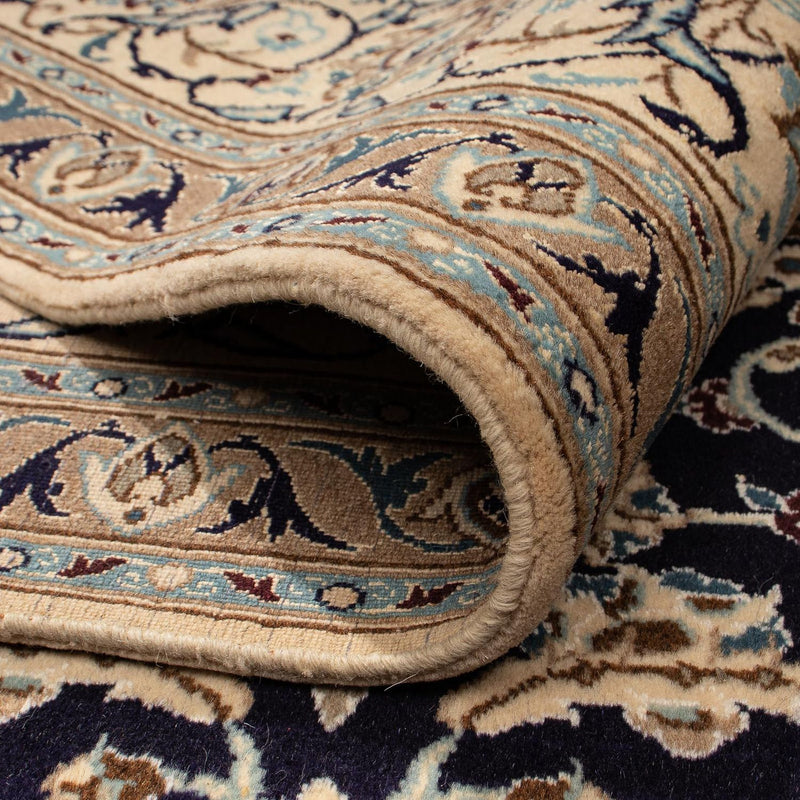 Dywan perski - Nain - 280 x 199 cm - ciemnoniebieski