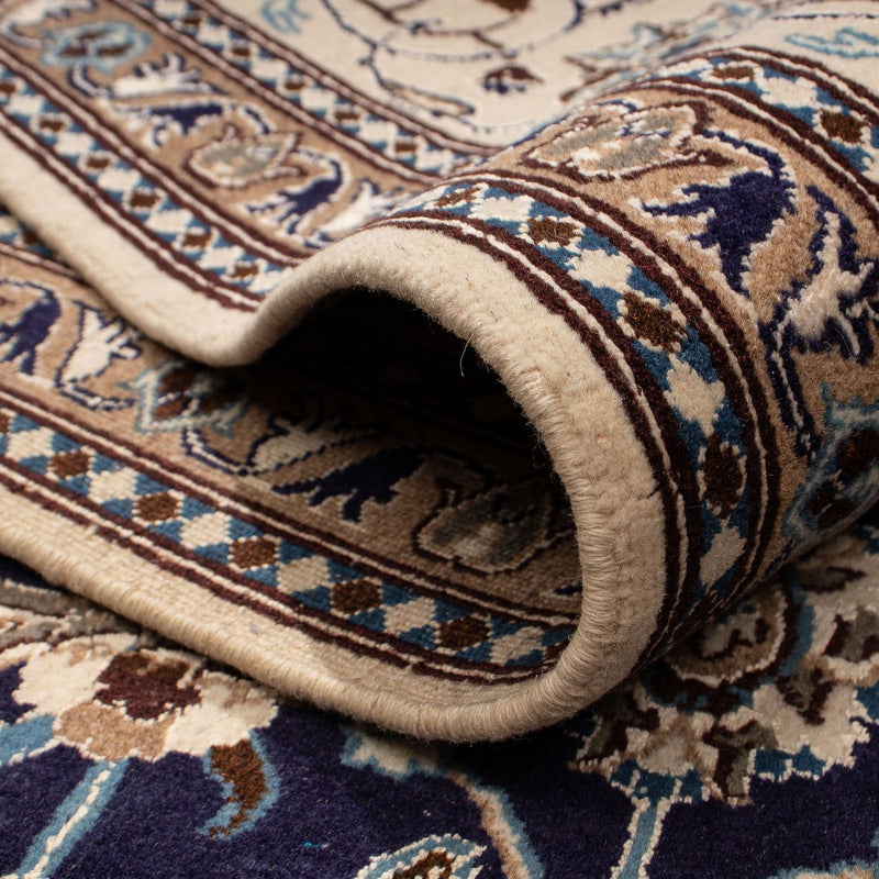 Dywan perski - Nain - 297 x 194 cm - ciemnoniebieski