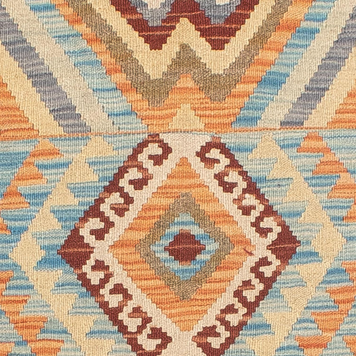 Biegacz Dywan Kelim - Splash - 293 x 83 cm - wielokolorowy