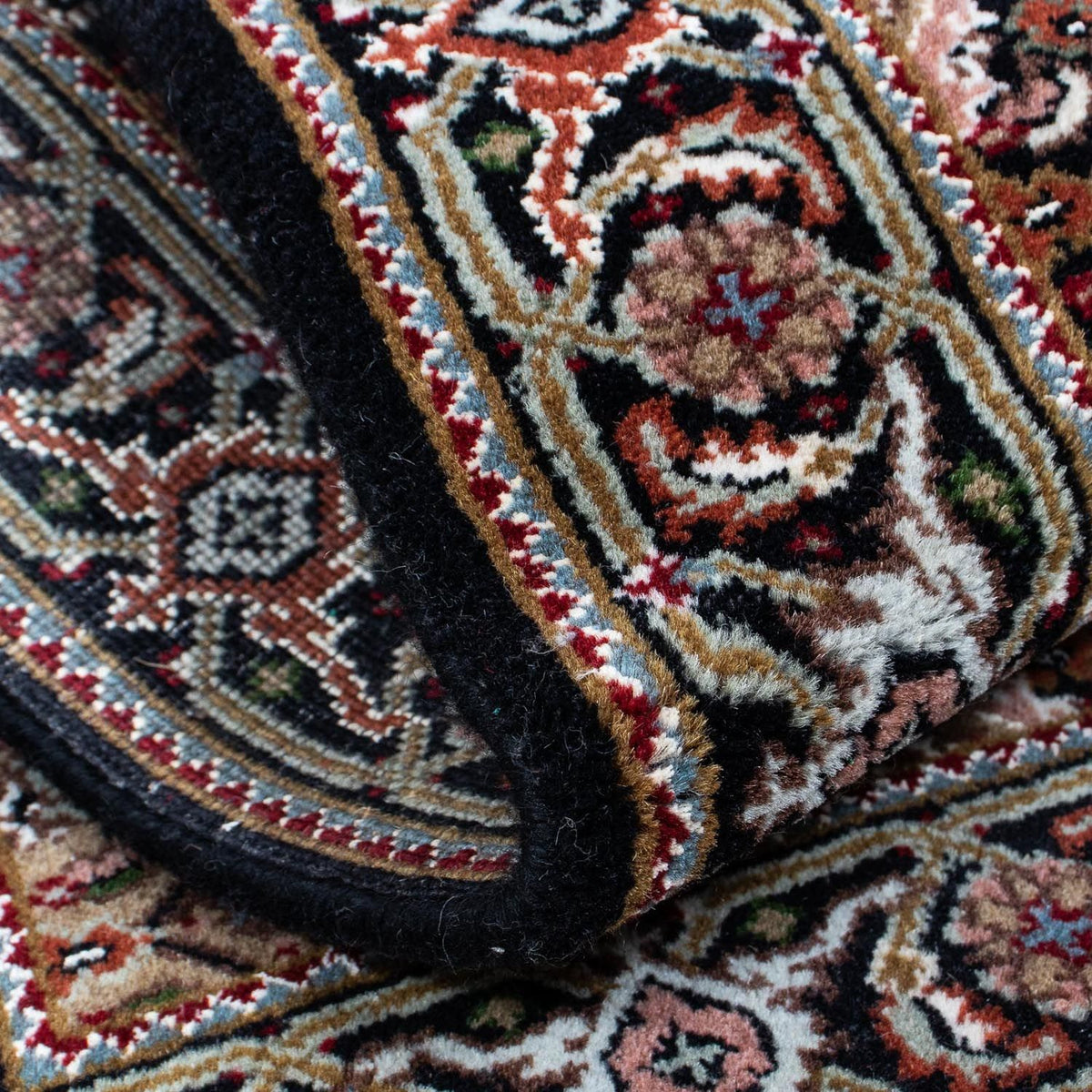 Dywan perski - Tabriz - 140 x 73 cm - ciemnoniebieski