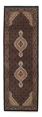 Biegacz Dywan perski - Tabriz - 251 x 82 cm - ciemnoniebieski