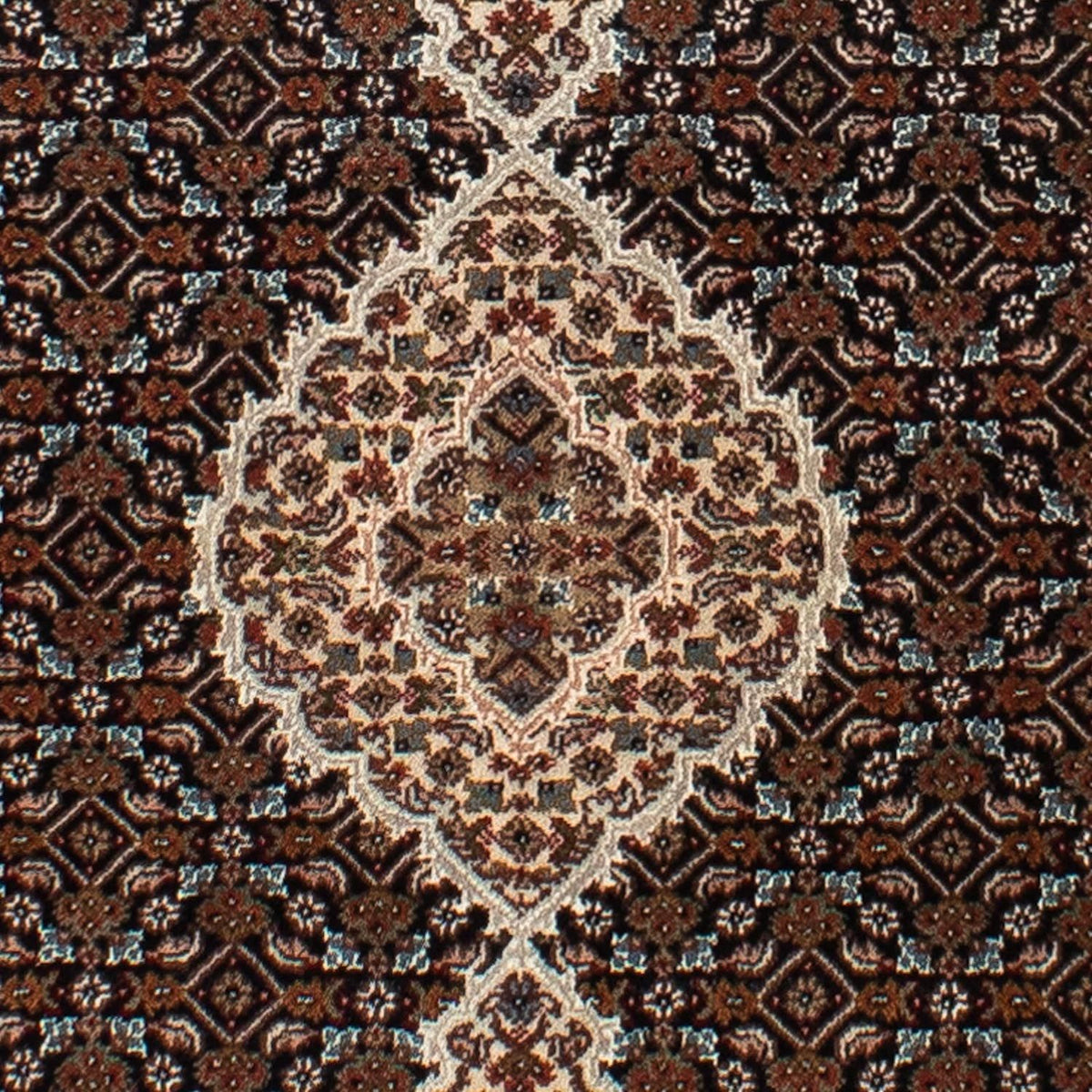 Biegacz Dywan perski - Tabriz - 251 x 82 cm - ciemnoniebieski