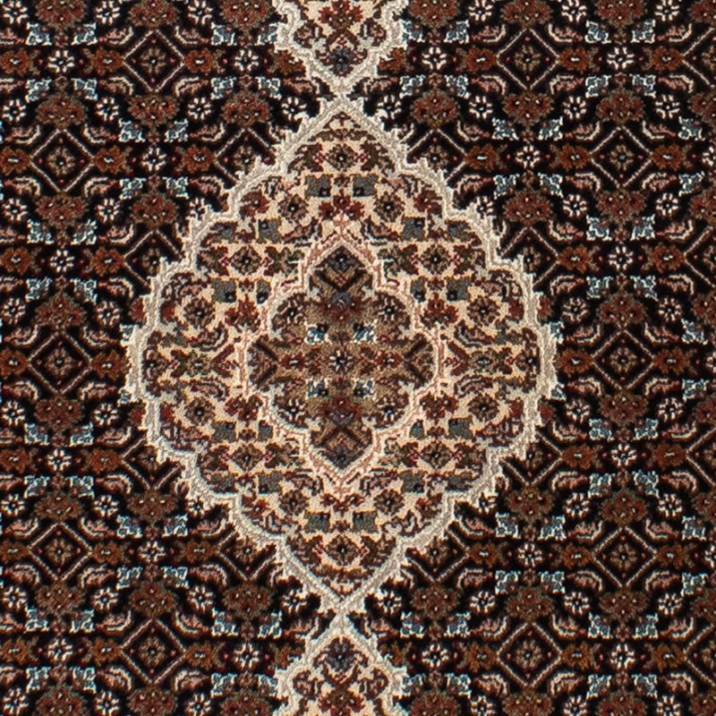 Biegacz Dywan perski - Tabriz - 251 x 82 cm - ciemnoniebieski
