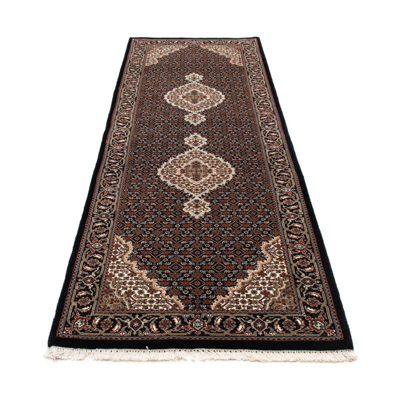 Biegacz Dywan perski - Tabriz - 251 x 82 cm - ciemnoniebieski