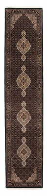 Biegacz Dywan perski - Tabriz - 393 x 83 cm - ciemnoniebieski