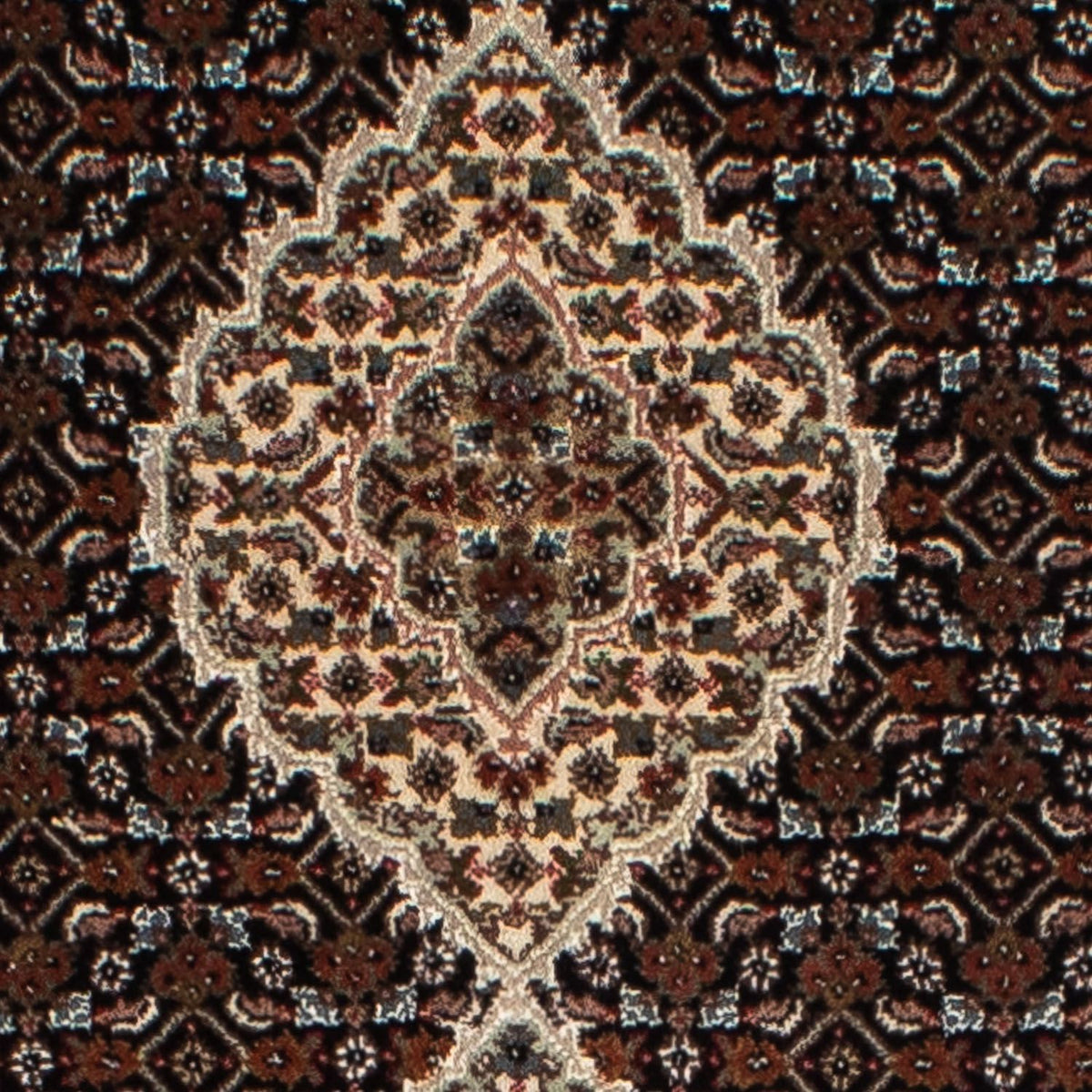 Biegacz Dywan perski - Tabriz - 393 x 83 cm - ciemnoniebieski