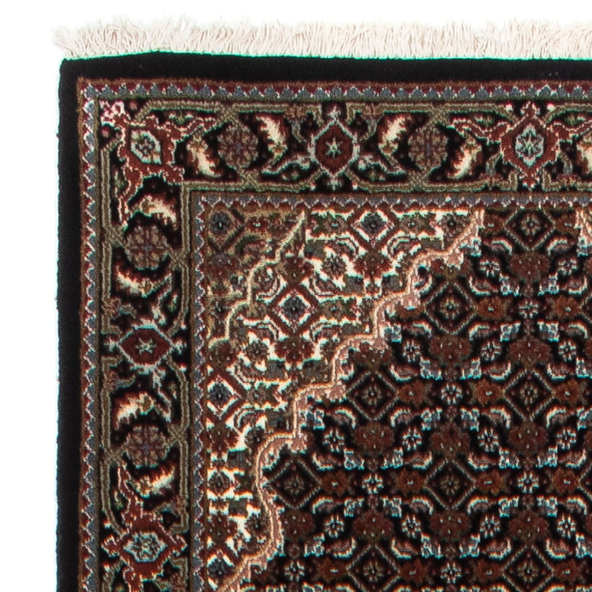 Biegacz Dywan perski - Tabriz - 393 x 83 cm - ciemnoniebieski