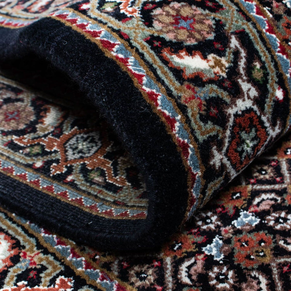 Biegacz Dywan perski - Tabriz - 393 x 83 cm - ciemnoniebieski