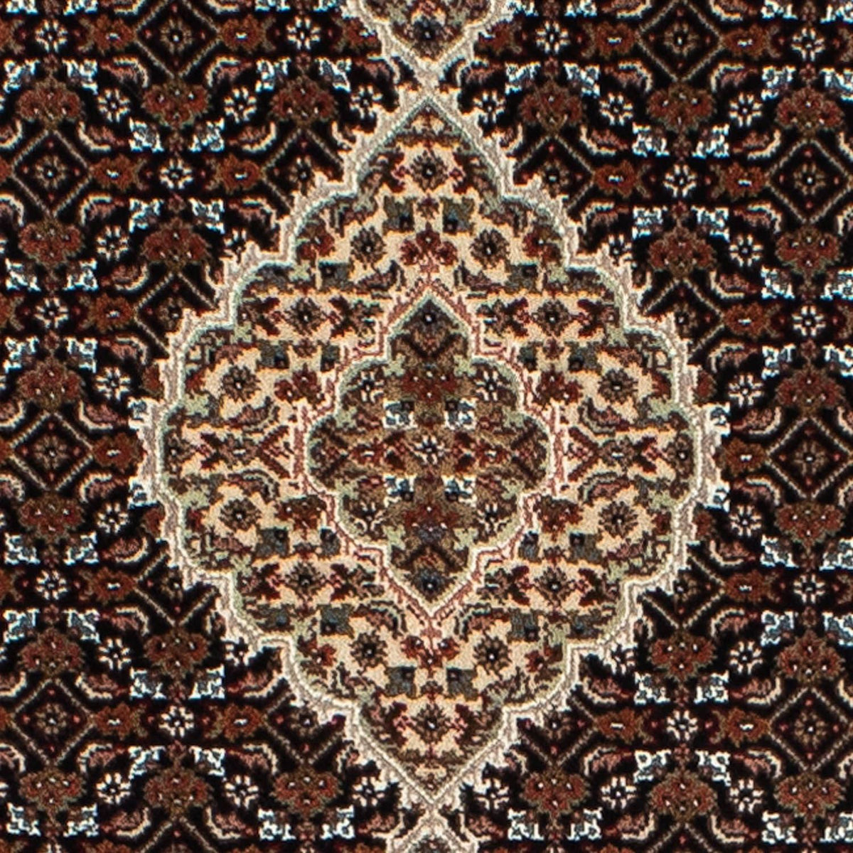 Biegacz Dywan perski - Tabriz - 401 x 82 cm - ciemnoniebieski