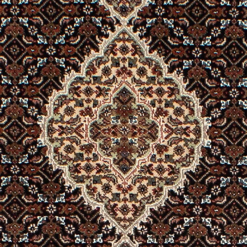 Biegacz Dywan perski - Tabriz - 401 x 82 cm - ciemnoniebieski