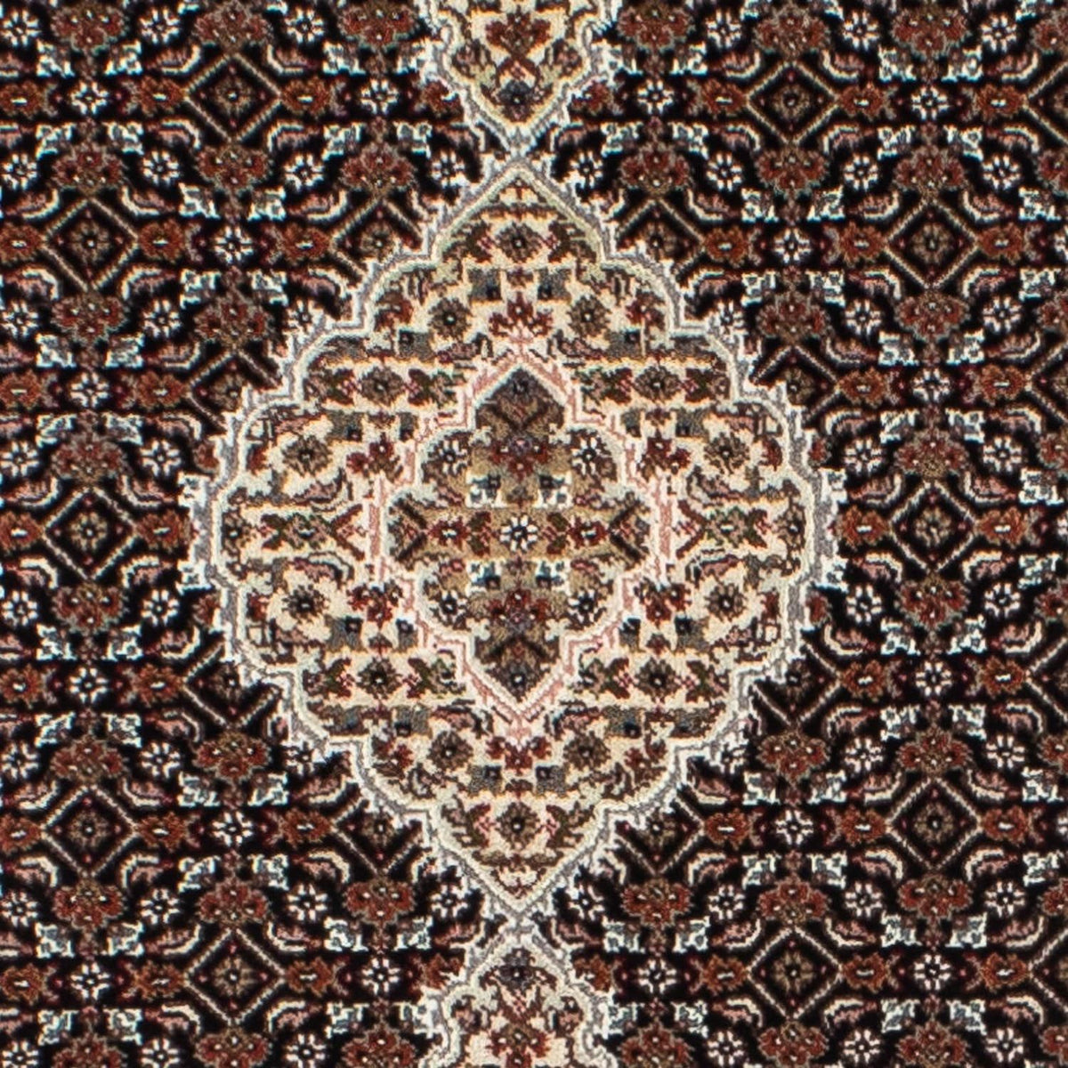 Biegacz Dywan perski - Tabriz - 396 x 82 cm - ciemnoniebieski