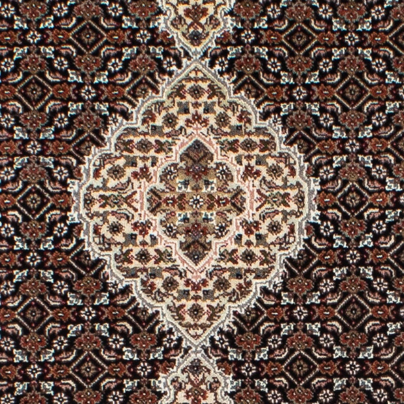 Biegacz Dywan perski - Tabriz - 396 x 82 cm - ciemnoniebieski