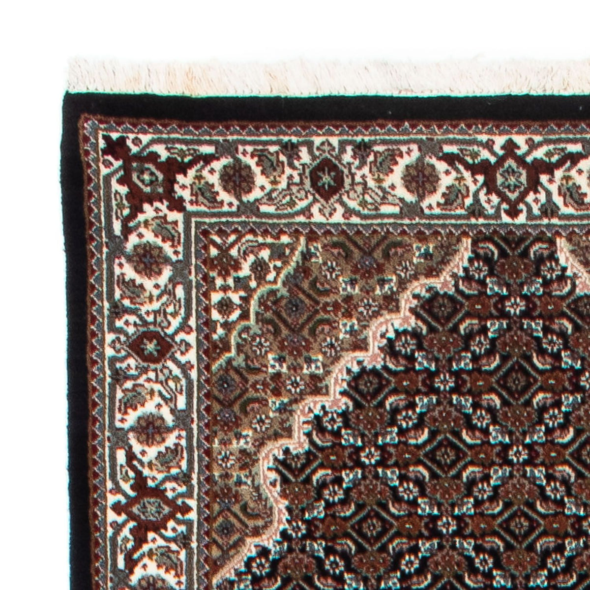 Biegacz Dywan perski - Tabriz - 396 x 82 cm - ciemnoniebieski