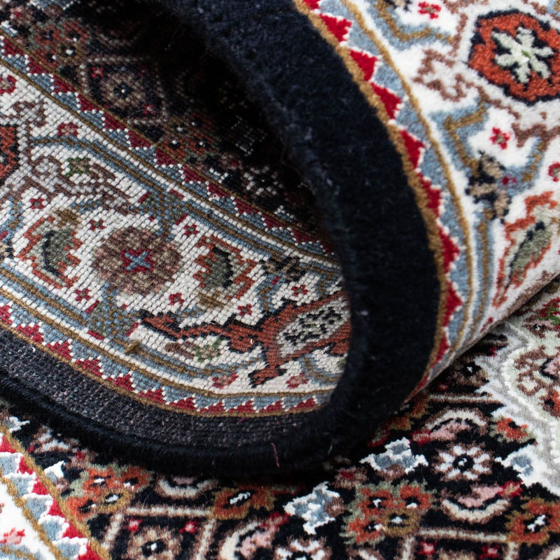 Biegacz Dywan perski - Tabriz - 396 x 82 cm - ciemnoniebieski