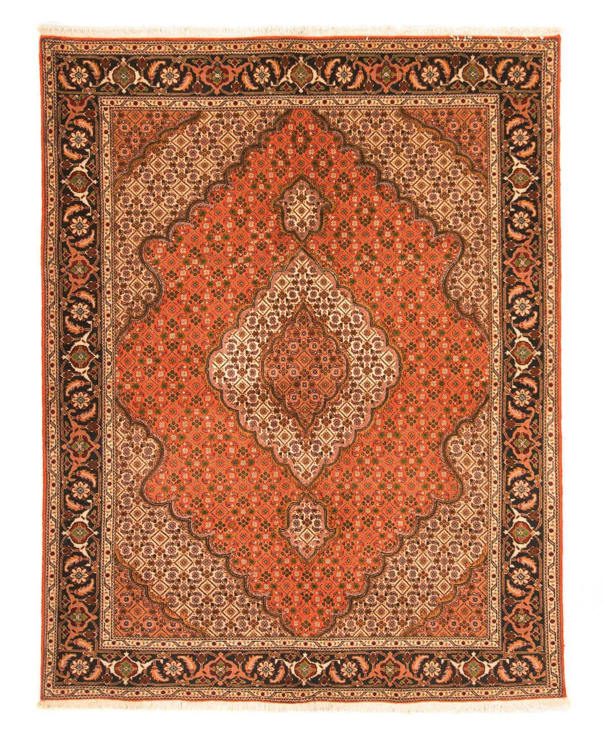 Dywan perski - Tabriz - 205 x 145 cm - rdza