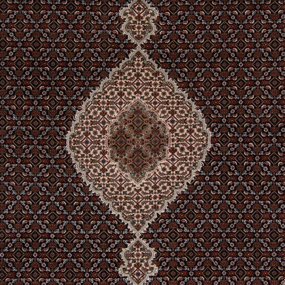 Dywan perski - Tabriz - 253 x 203 cm - ciemnoniebieski