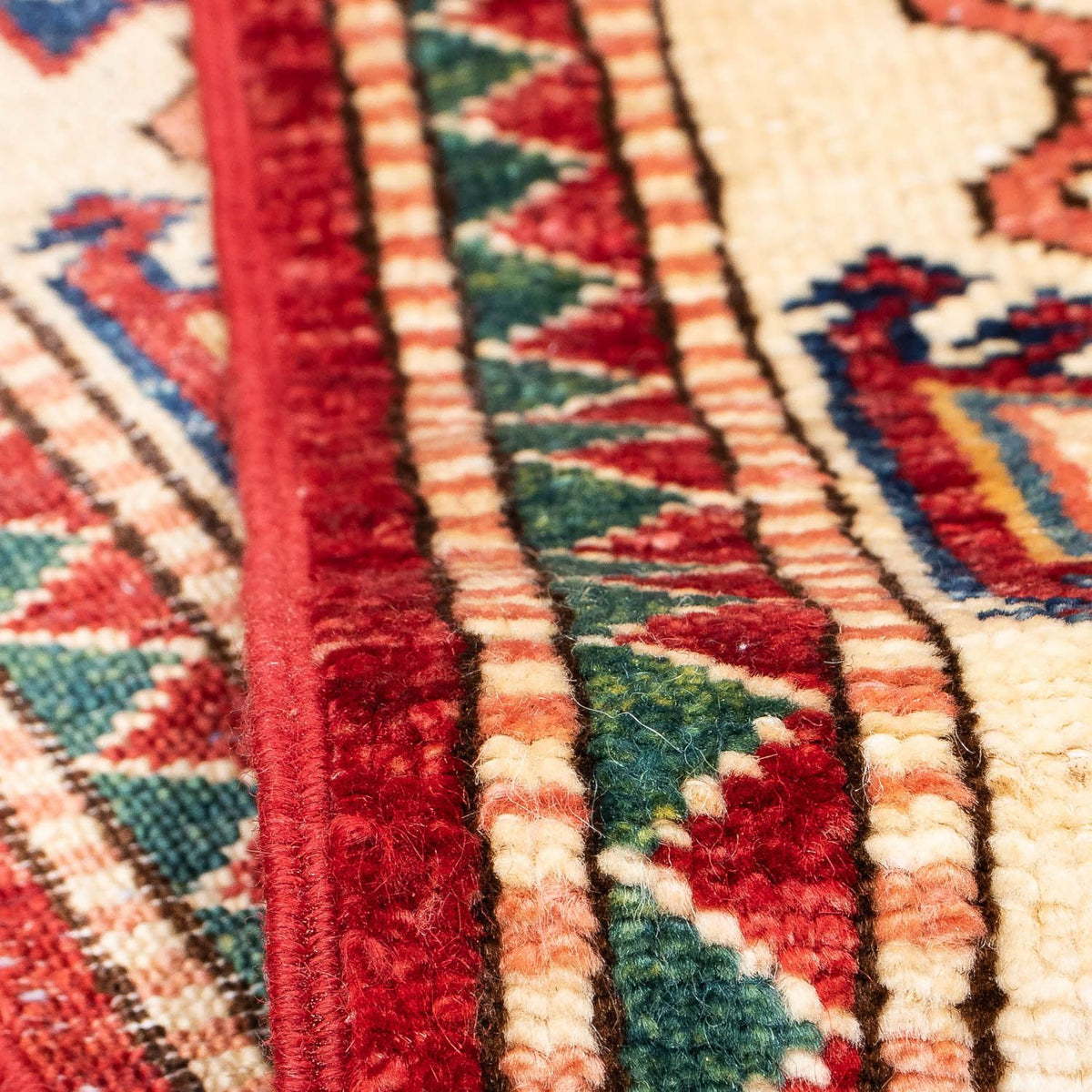 Biegacz Dywan Ziegler - Kazak - 312 x 77 cm - ciemna czerwień