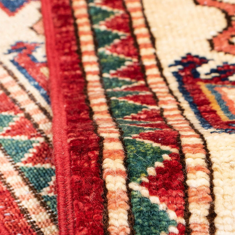 Biegacz Dywan Ziegler - Kazak - 312 x 77 cm - ciemna czerwień