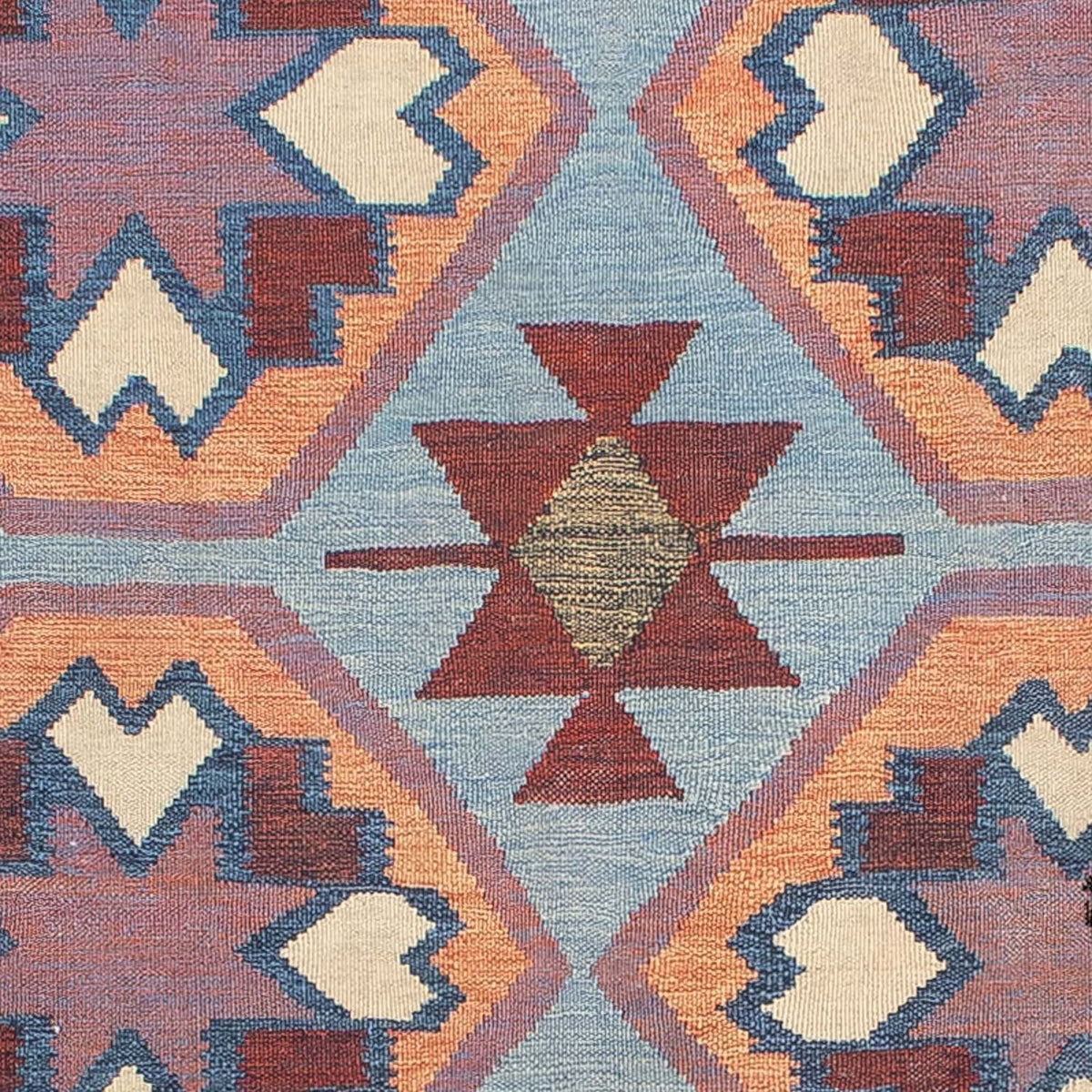 Dywan Kelim - modny - 300 x 192 cm - wielokolorowy