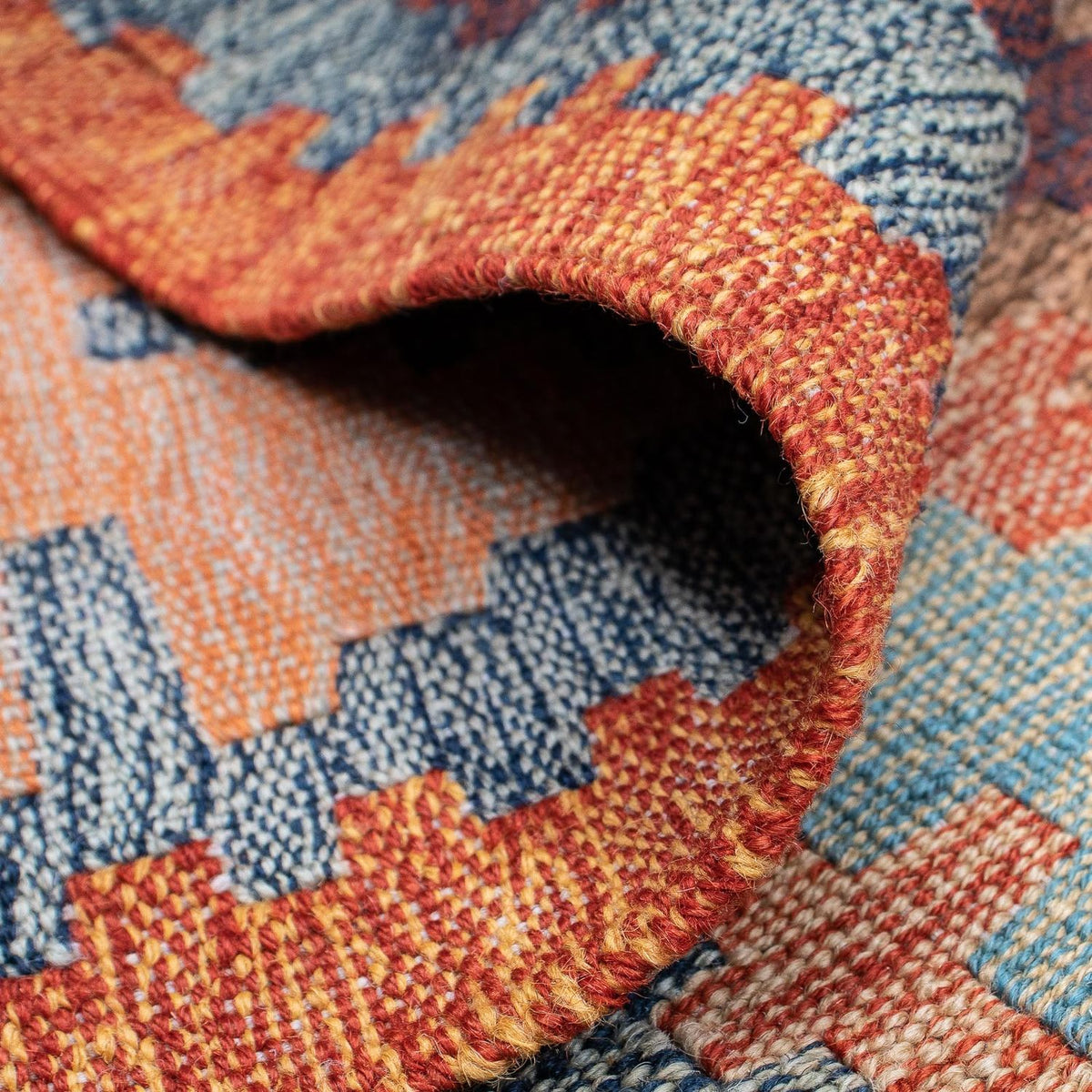 Dywan Kelim - modny - 245 x 172 cm - wielokolorowy