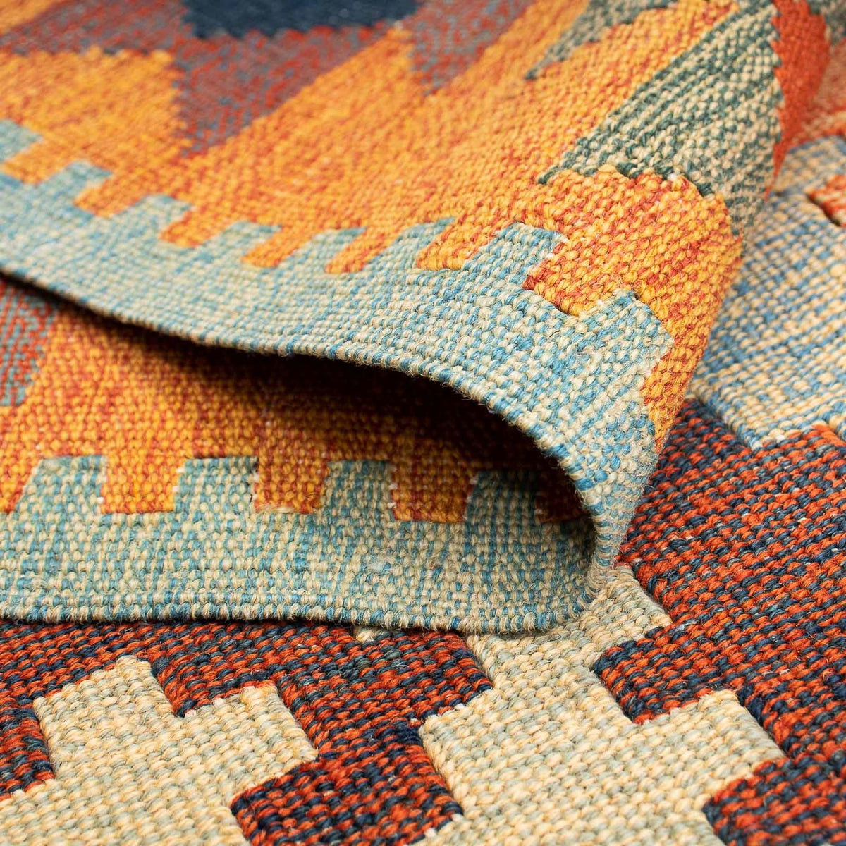 Dywan Kelim - Orientalny - 212 x 143 cm - wielokolorowy