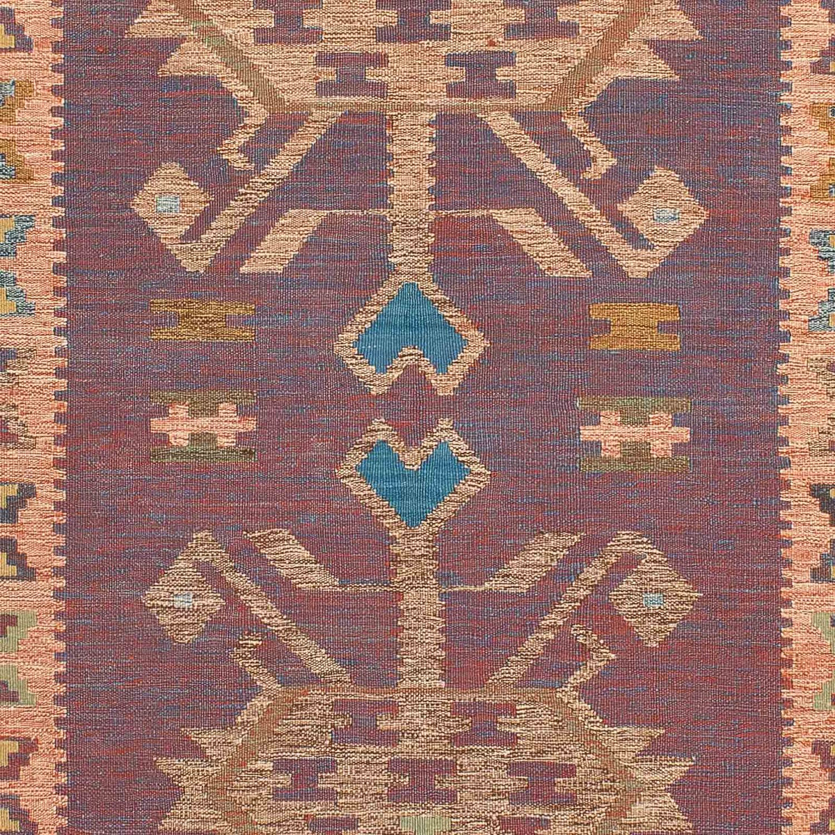 Dywan Kelim - Orientalny - 207 x 151 cm - wielokolorowy