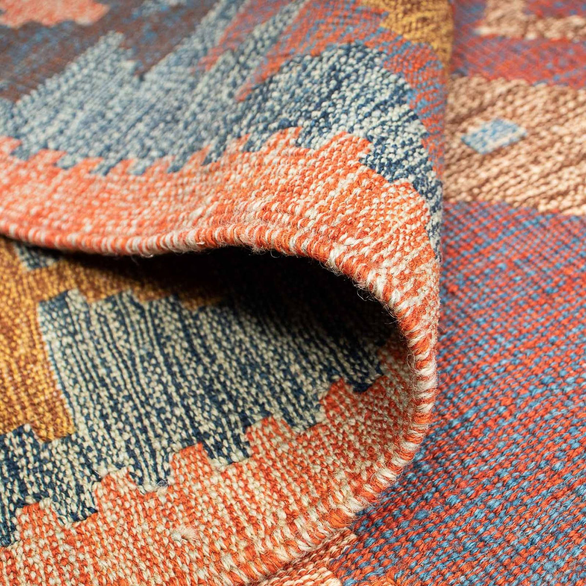 Dywan Kelim - Orientalny - 207 x 151 cm - wielokolorowy