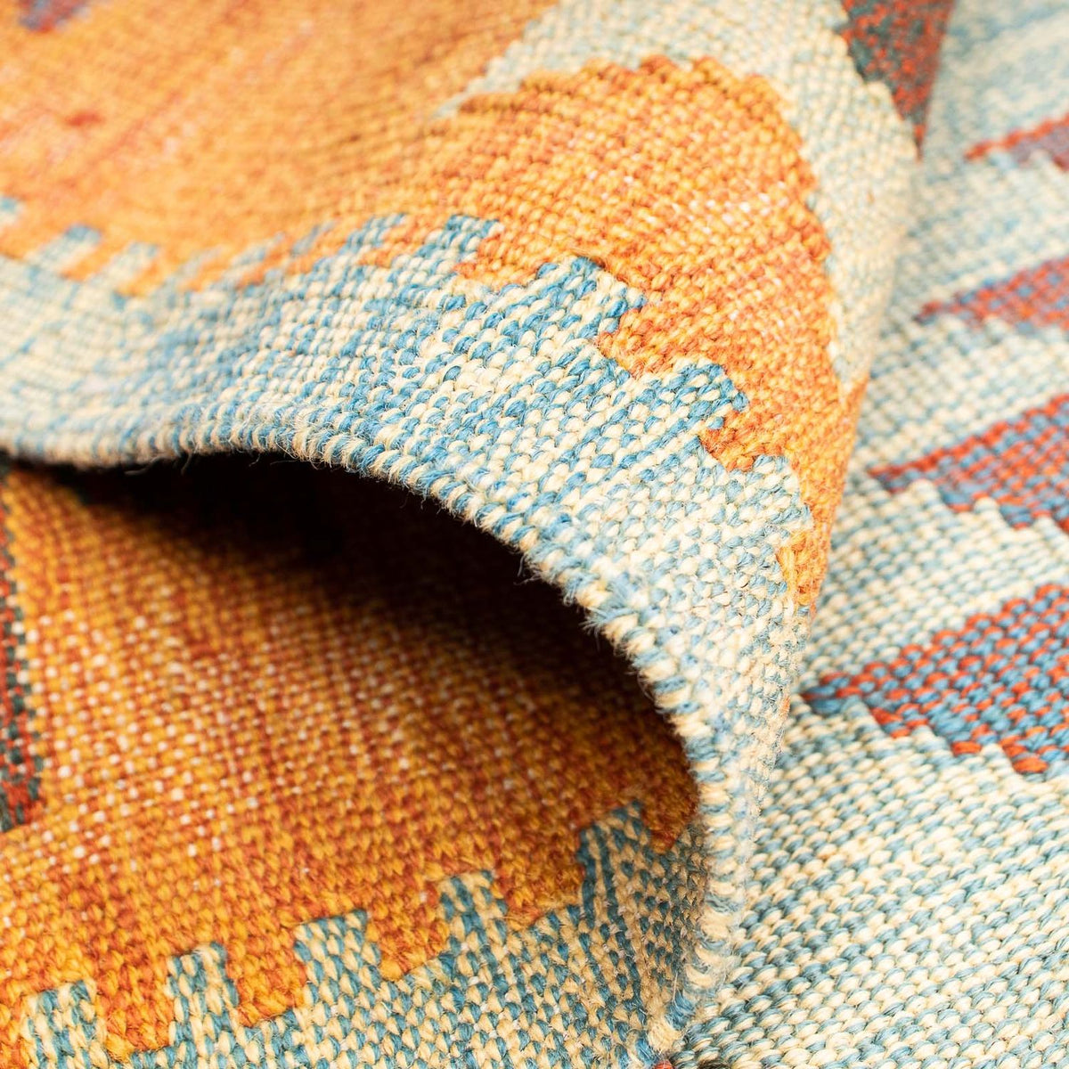 Dywan Kelim - Orientalny - 197 x 144 cm - wielokolorowy