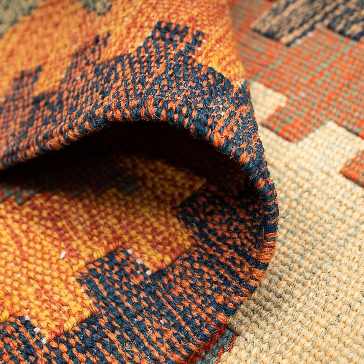 Dywan Kelim - Orientalny - 200 x 144 cm - brązowy