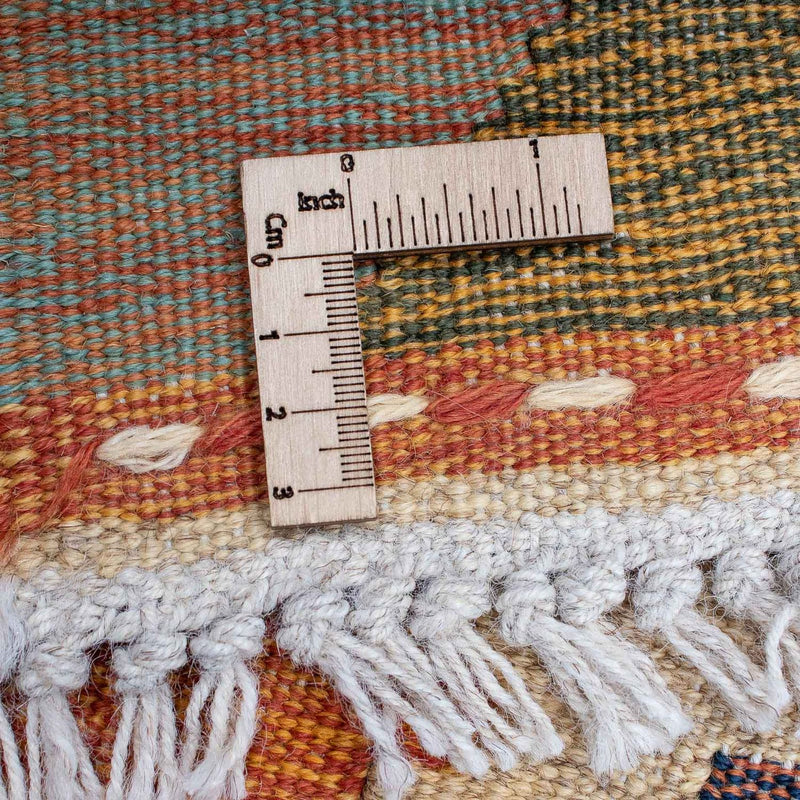 Dywan Kelim - modny - 205 x 155 cm - wielokolorowy