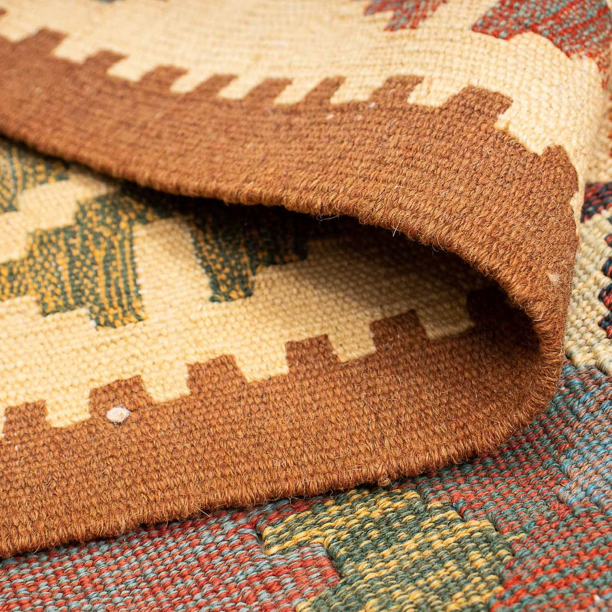 Dywan Kelim - Orientalny - 210 x 145 cm - wielokolorowy