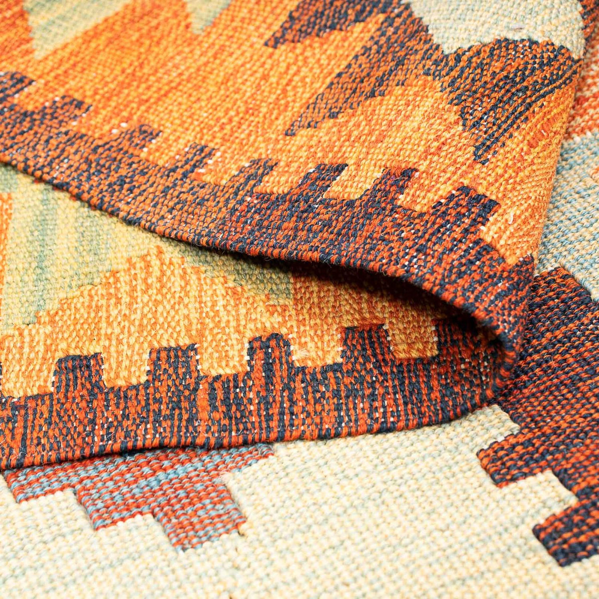 Dywan Kelim - Orientalny - 208 x 143 cm - wielokolorowy