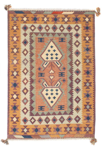 Nowoczesny kilim Dywan 143x208cm - Dywan wełniany