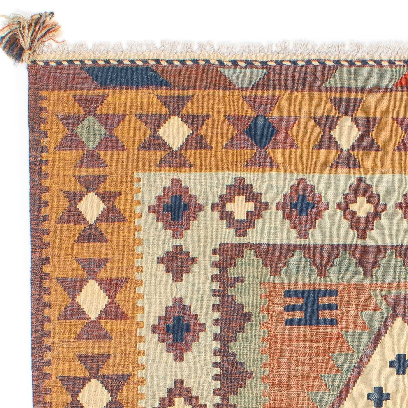 Nowoczesny kilim Dywan 208x143cm - Dywan wełniany