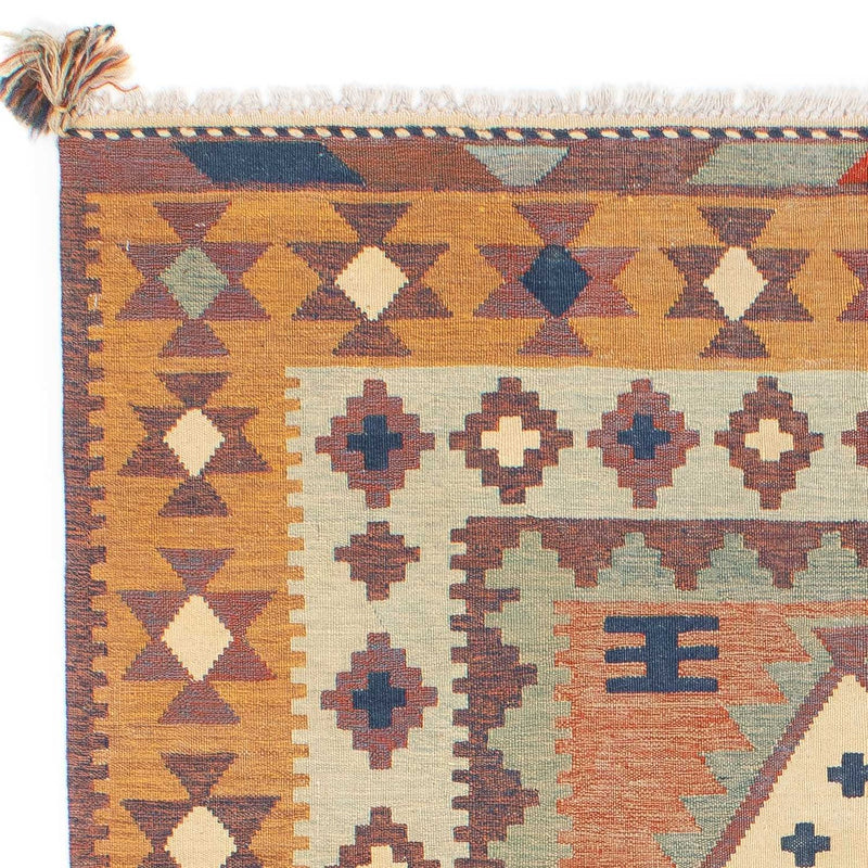 Dywan Kelim - modny - 208 x 143 cm - wielokolorowy