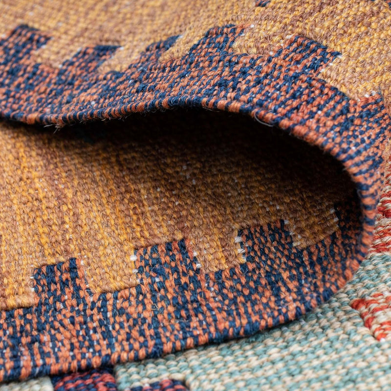 Dywan Kelim - modny - 208 x 143 cm - wielokolorowy