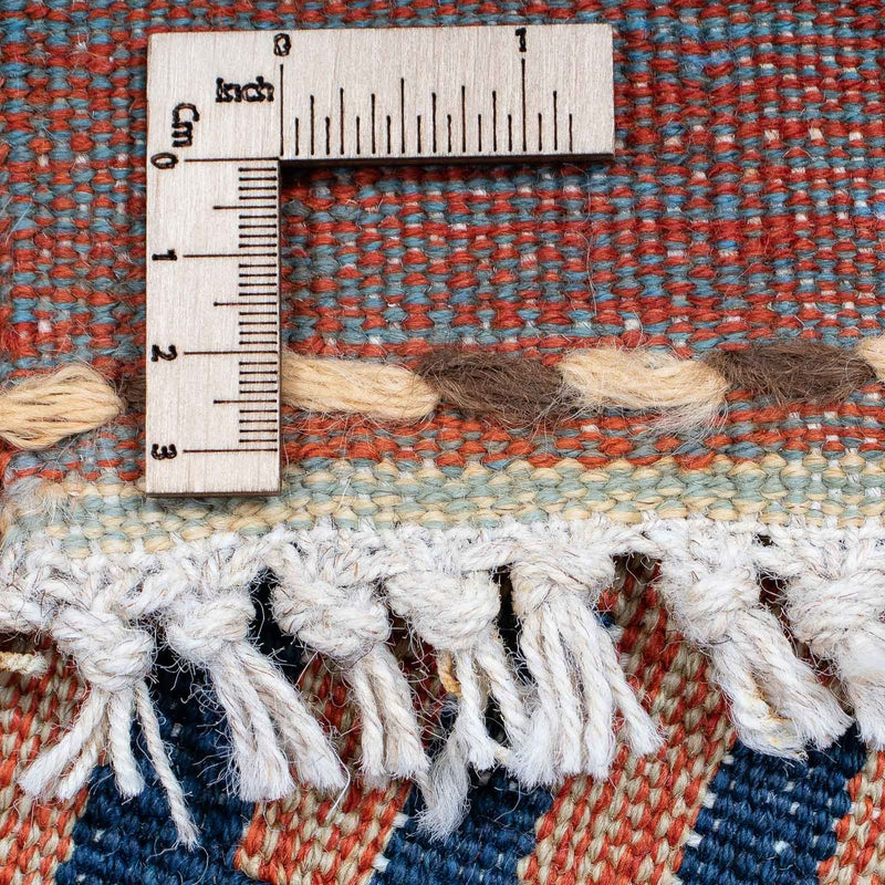 Dywan Kelim - modny - 208 x 143 cm - wielokolorowy