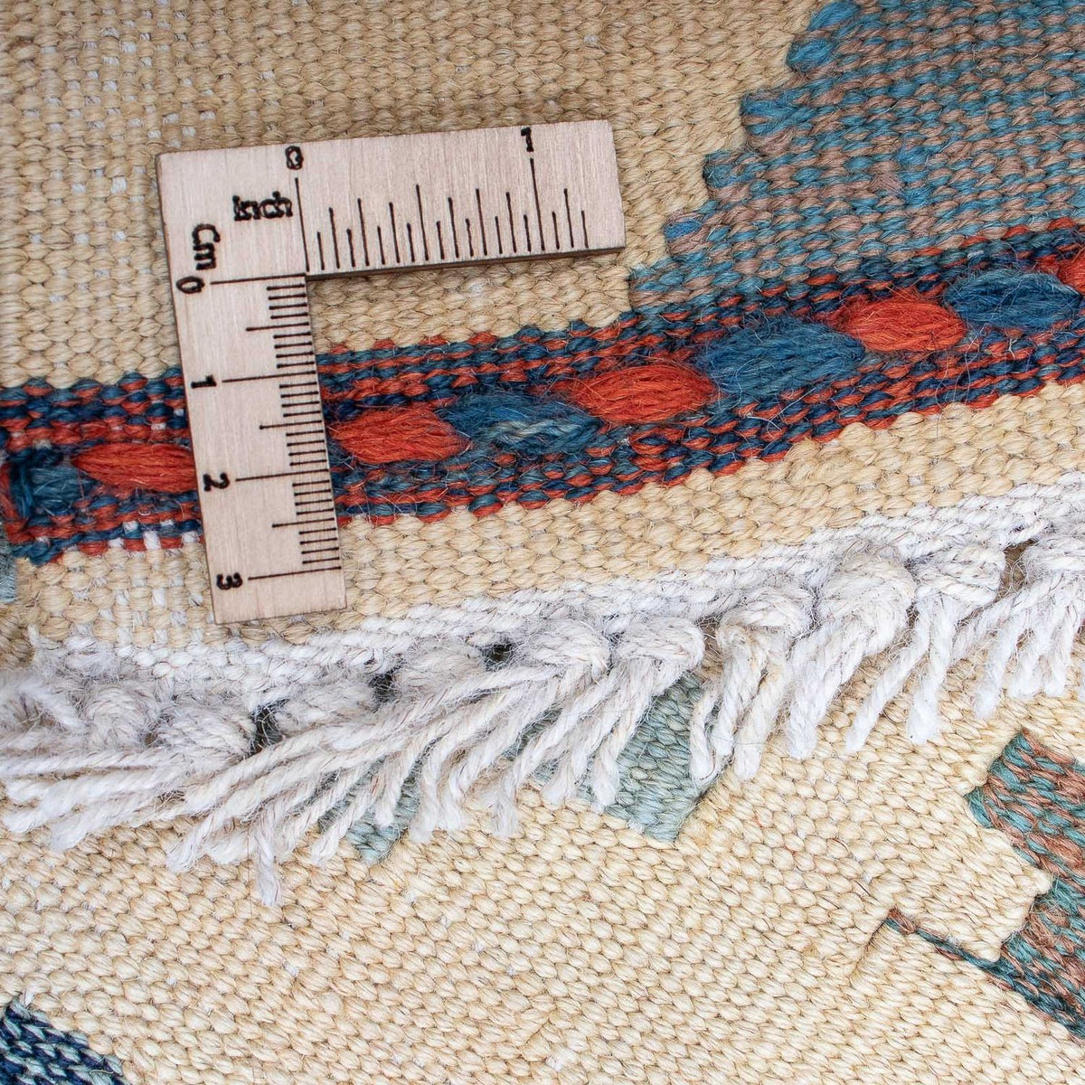 Dywan Kelim - modny - 203 x 146 cm - wielokolorowy