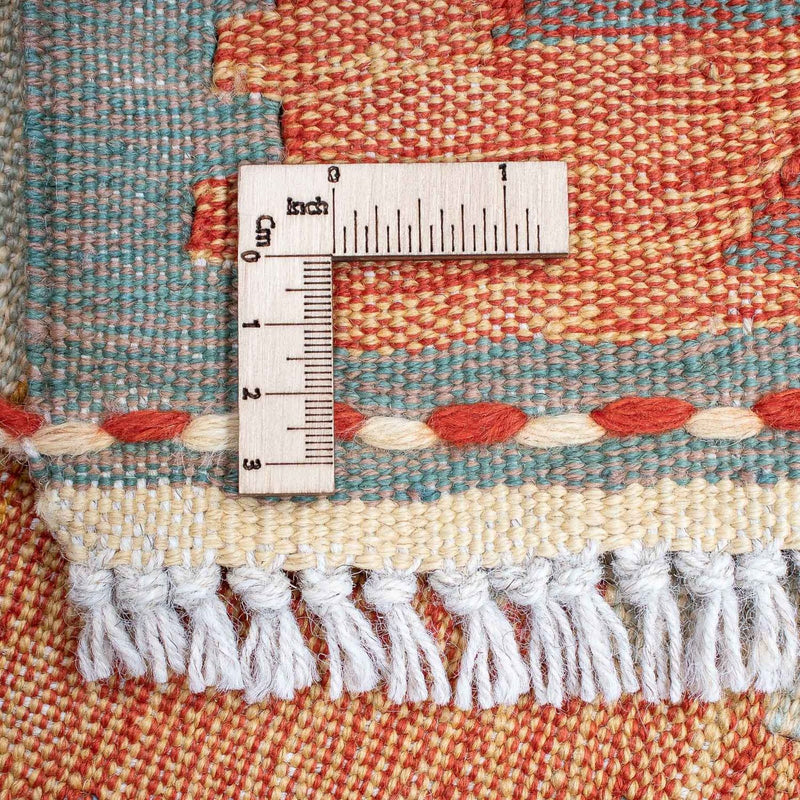 Dywan Kelim - modny - 203 x 150 cm - wielokolorowy