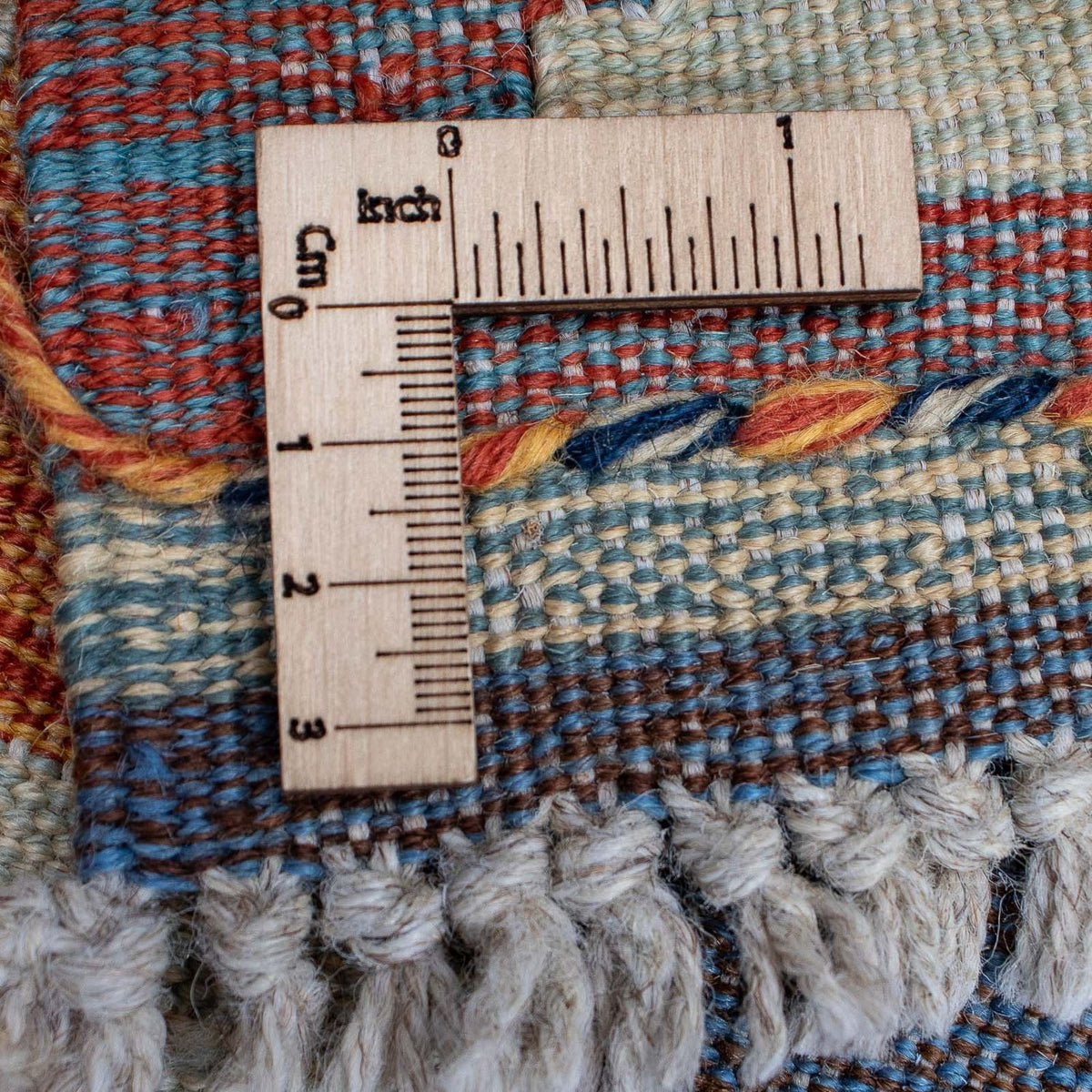 Dywan Kelim - modny - 211 x 161 cm - wielokolorowy