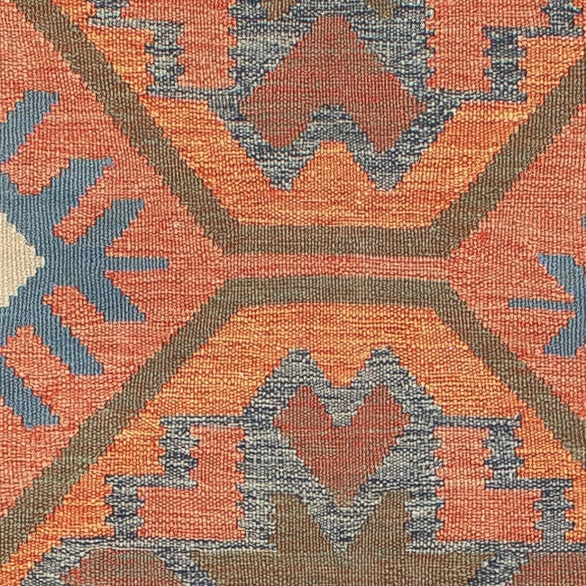 Dywan Kelim - modny - 200 x 147 cm - wielokolorowy