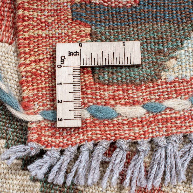 Dywan Kelim - modny - 200 x 147 cm - wielokolorowy