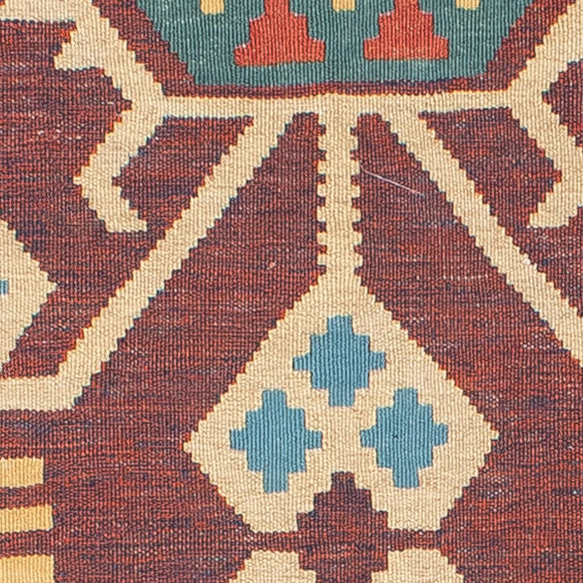 Dywan Kelim - modny - 181 x 121 cm - wielokolorowy