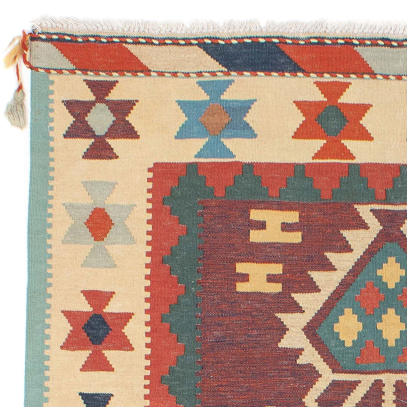 Nowoczesny kilim Dywan 181x121cm - Dywan wełniany